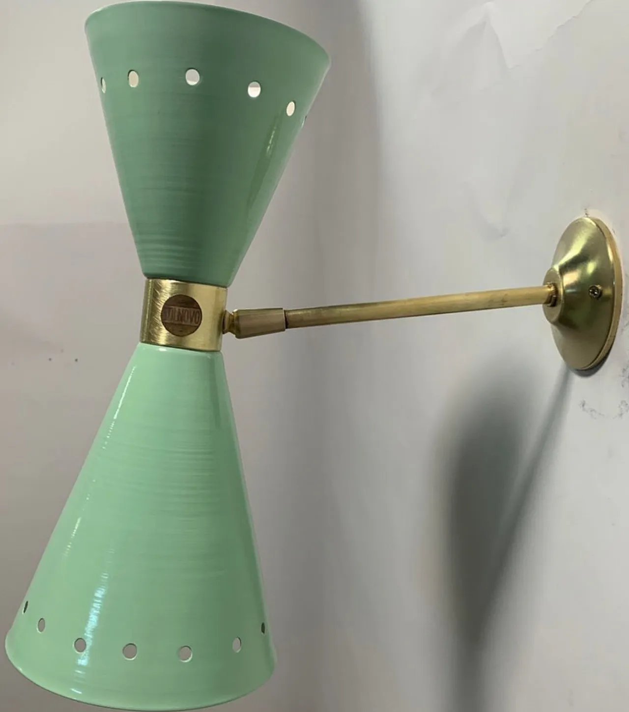 Applique Diablo Verde Stilnovo, 1950s 3