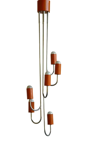 Lampadario Mid-Century di Robert Sonneman per Laurel, anni '60