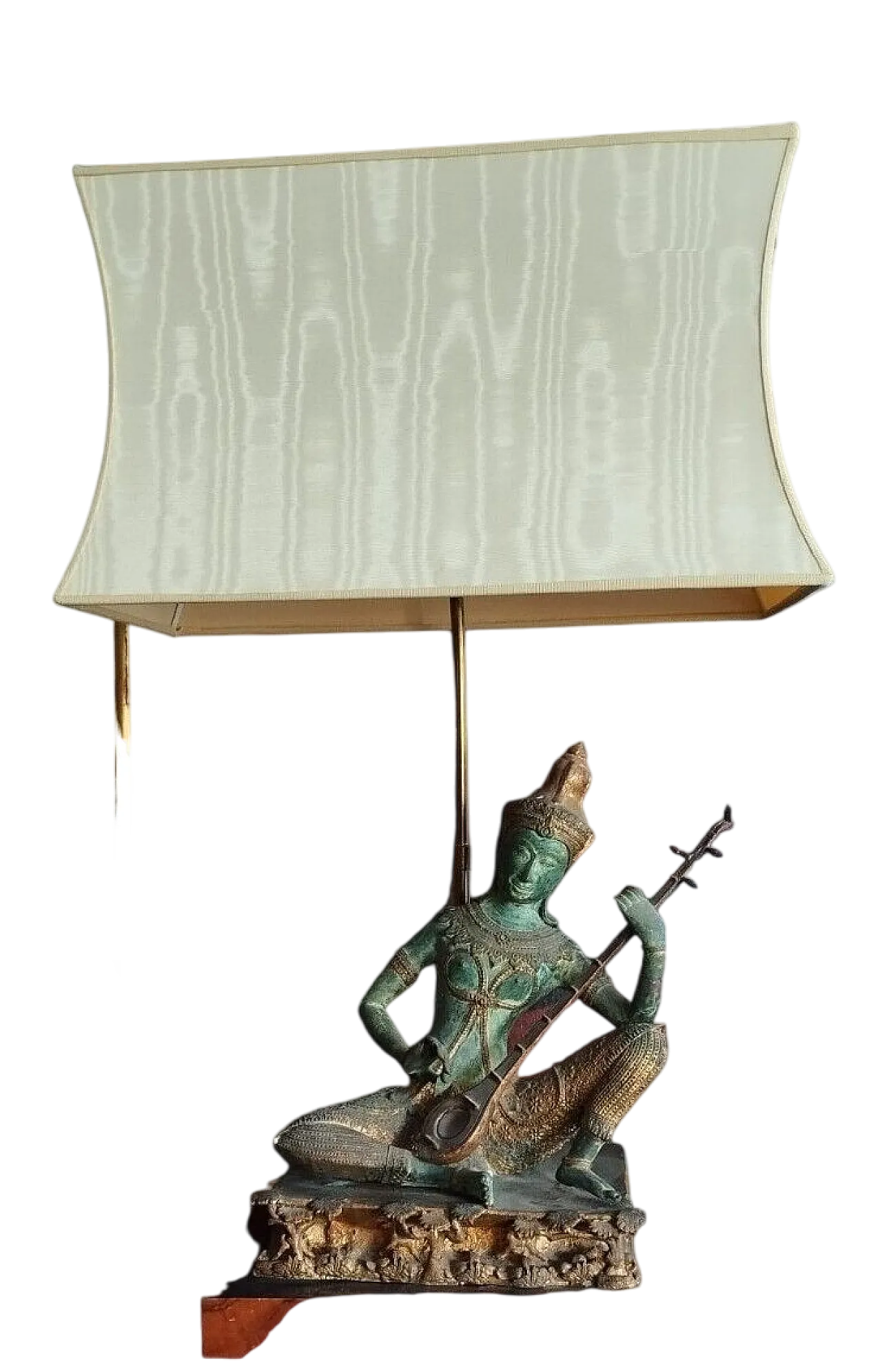 Musician Prince Thay's lamp in wood and metal, 1970s 13