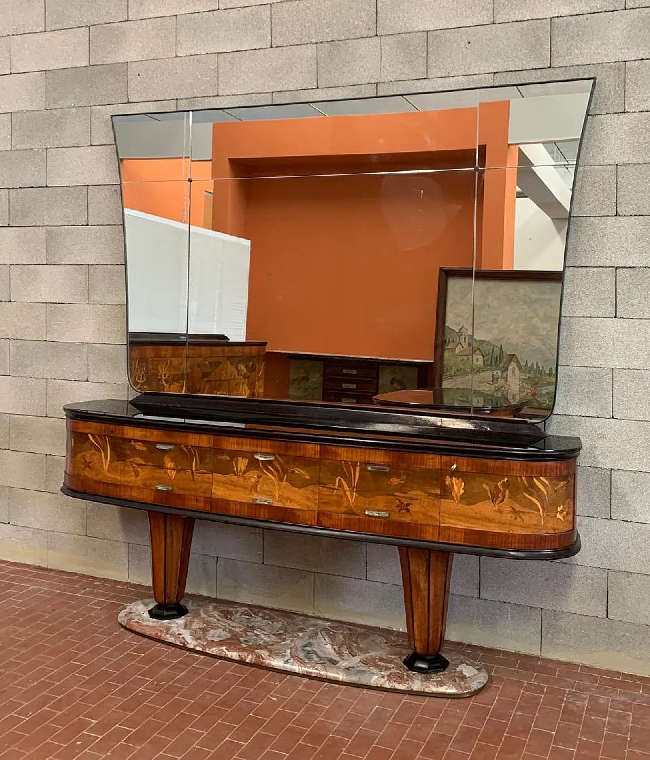 Sideboard with Mirror by Vittorio Dassi for Dassi Mobili Moderni, 1950 16
