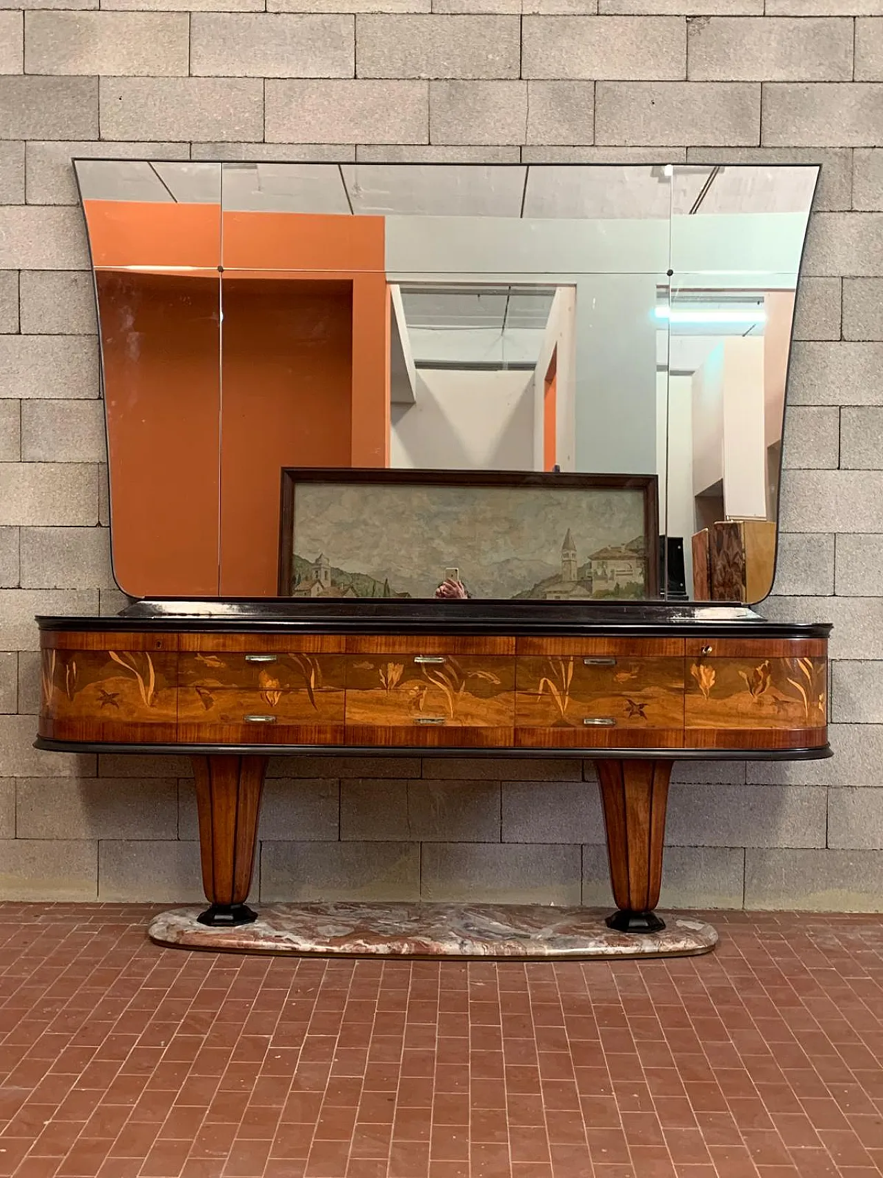 Sideboard with Mirror by Vittorio Dassi for Dassi Mobili Moderni, 1950 18