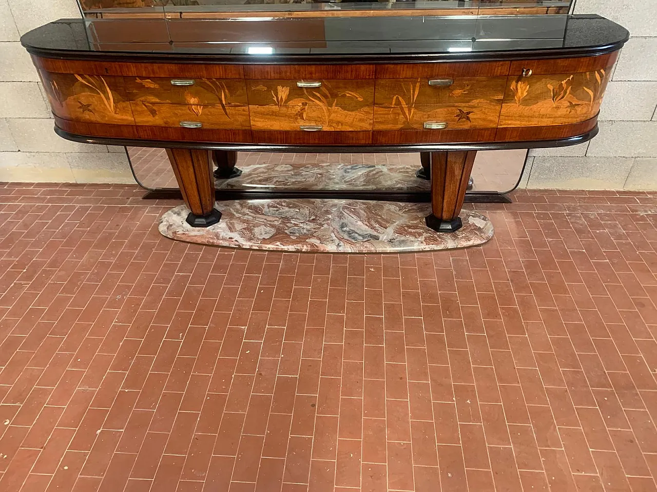 Sideboard with Mirror by Vittorio Dassi for Dassi Mobili Moderni, 1950 20