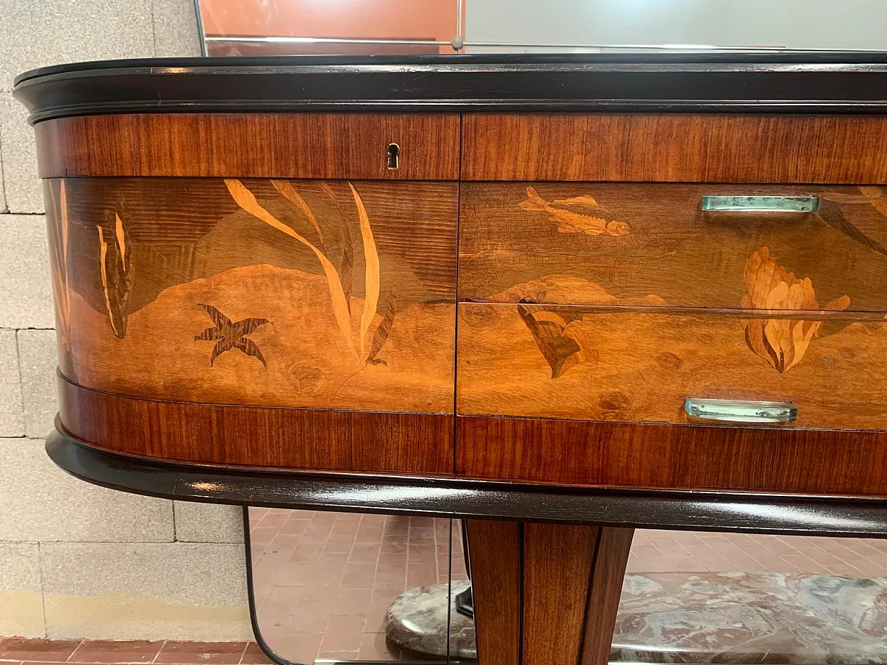 Sideboard with Mirror by Vittorio Dassi for Dassi Mobili Moderni, 1950 22