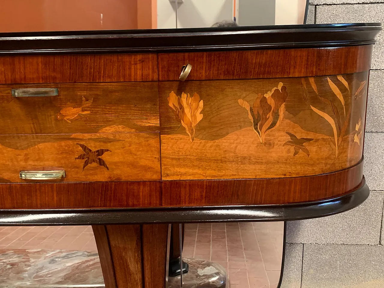 Sideboard with Mirror by Vittorio Dassi for Dassi Mobili Moderni, 1950 24