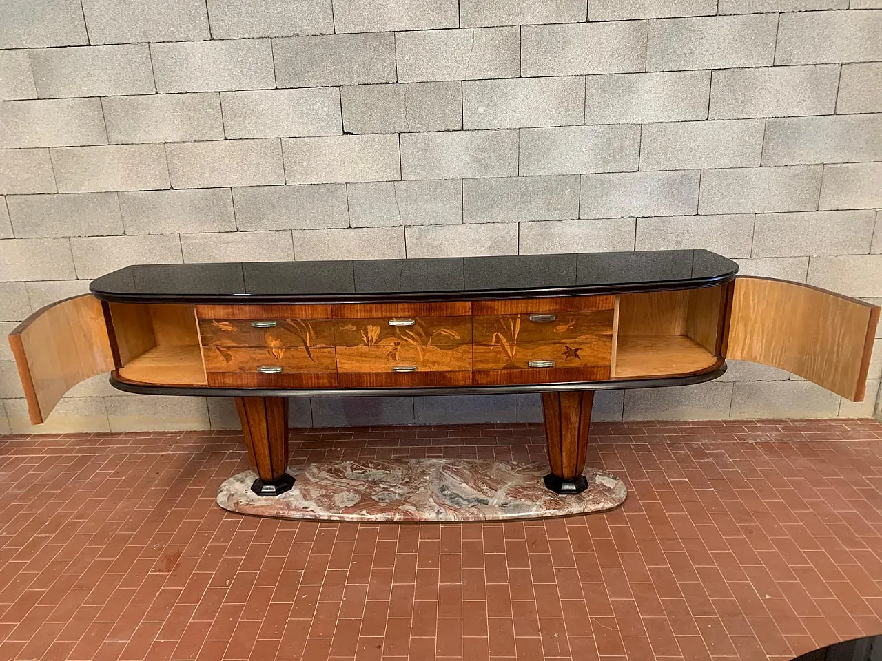 Sideboard with Mirror by Vittorio Dassi for Dassi Mobili Moderni, 1950 27