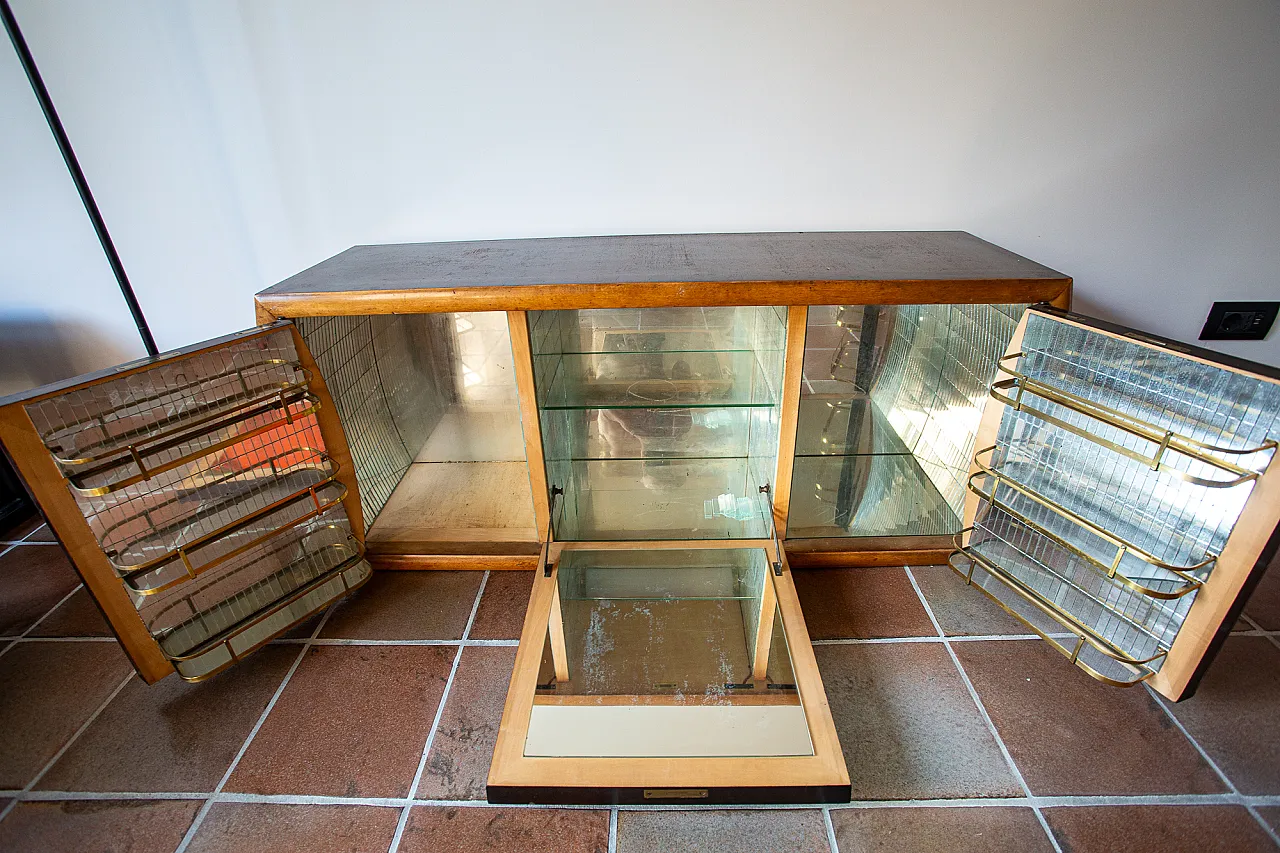 Credenza with limited bar room and mirrored front, 1940s 5