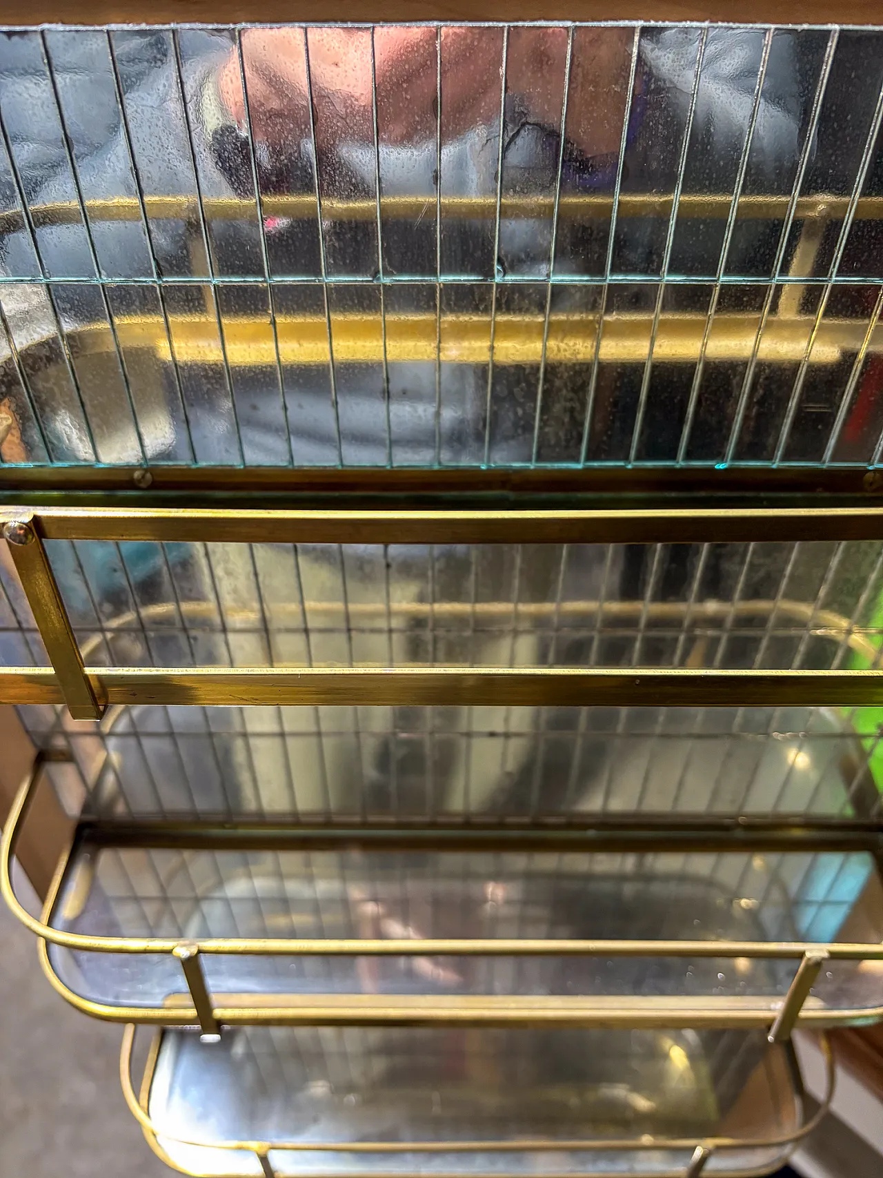 Credenza with limited bar room and mirrored front, 1940s 16