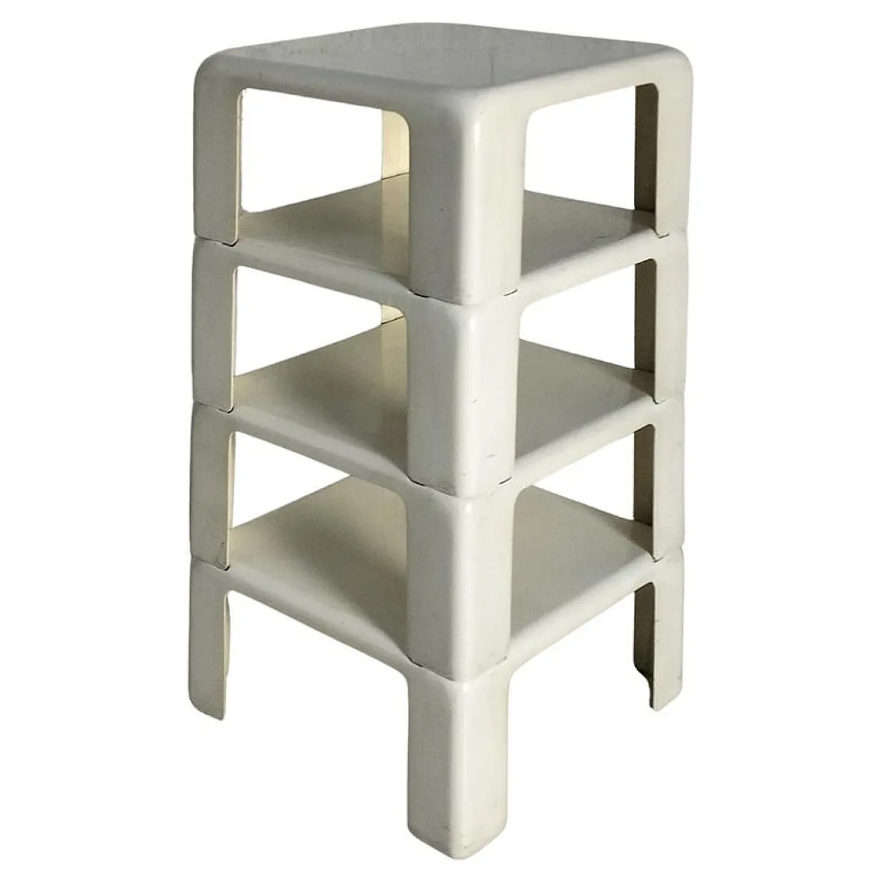 4 tavolini impilabili “I 4 gatti” di M.Bellini-C&B Italia, anni '70 1