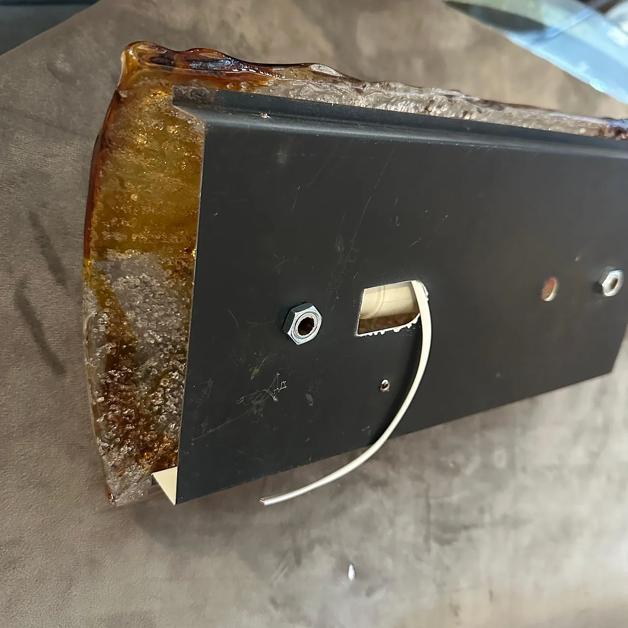 4 Lampade da parete in vetro di Murano di Mazzega, anni '70 11