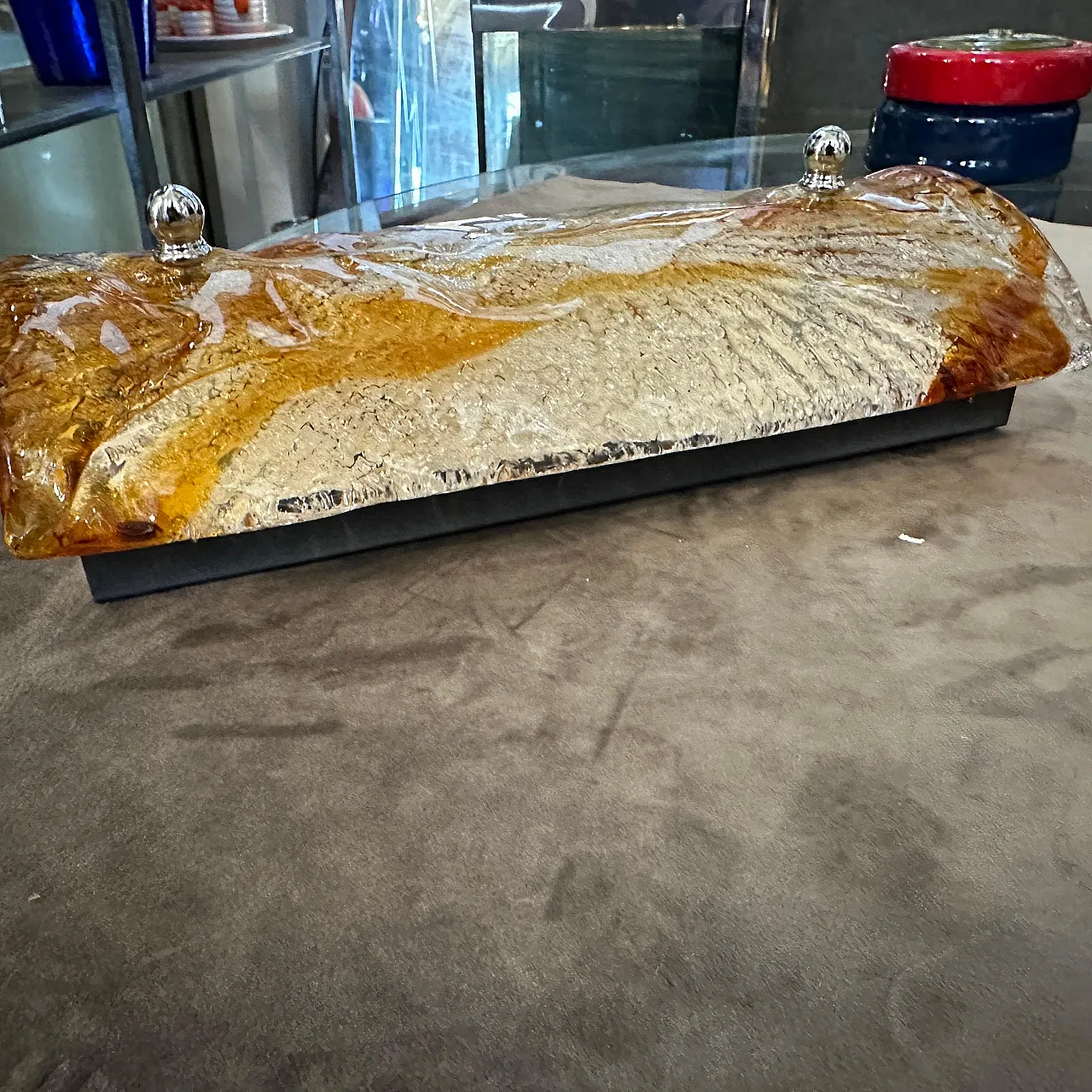 4 Lampade da parete in vetro di Murano di Mazzega, anni '70 17