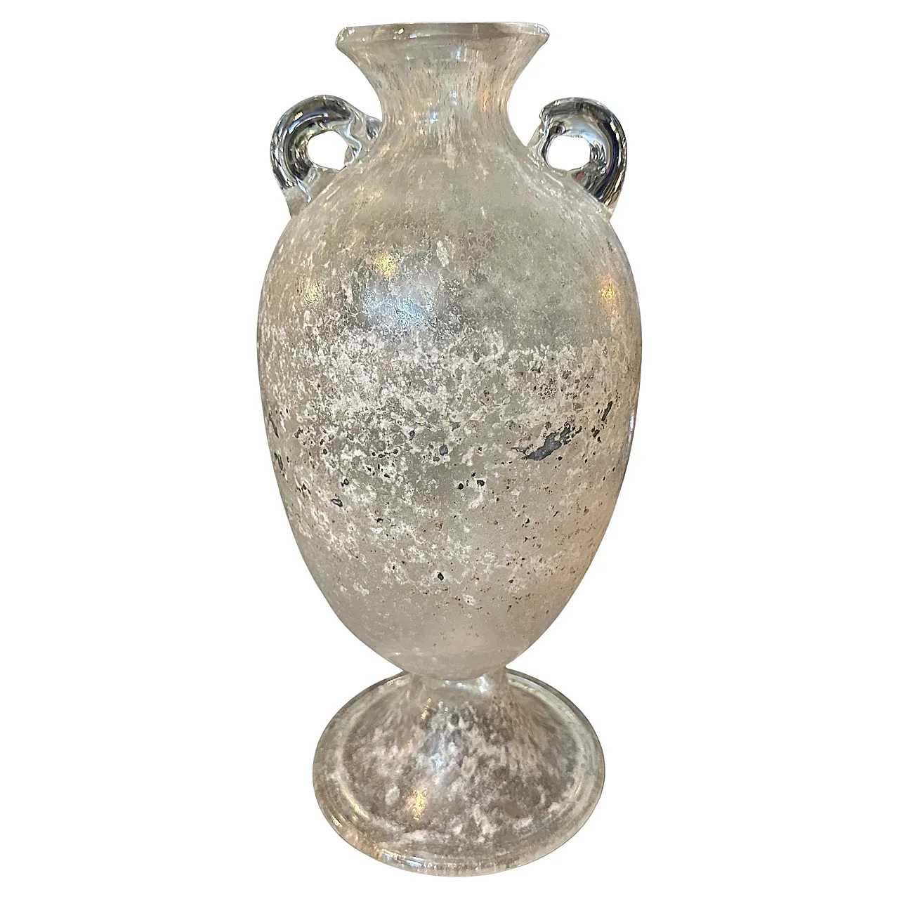 Tall amphora-shaped Murano glass vase by Seguso, 1970s 1