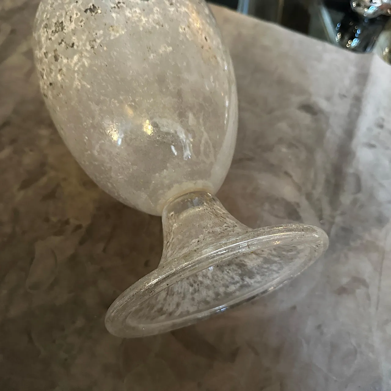 Tall amphora-shaped Murano glass vase by Seguso, 1970s 10