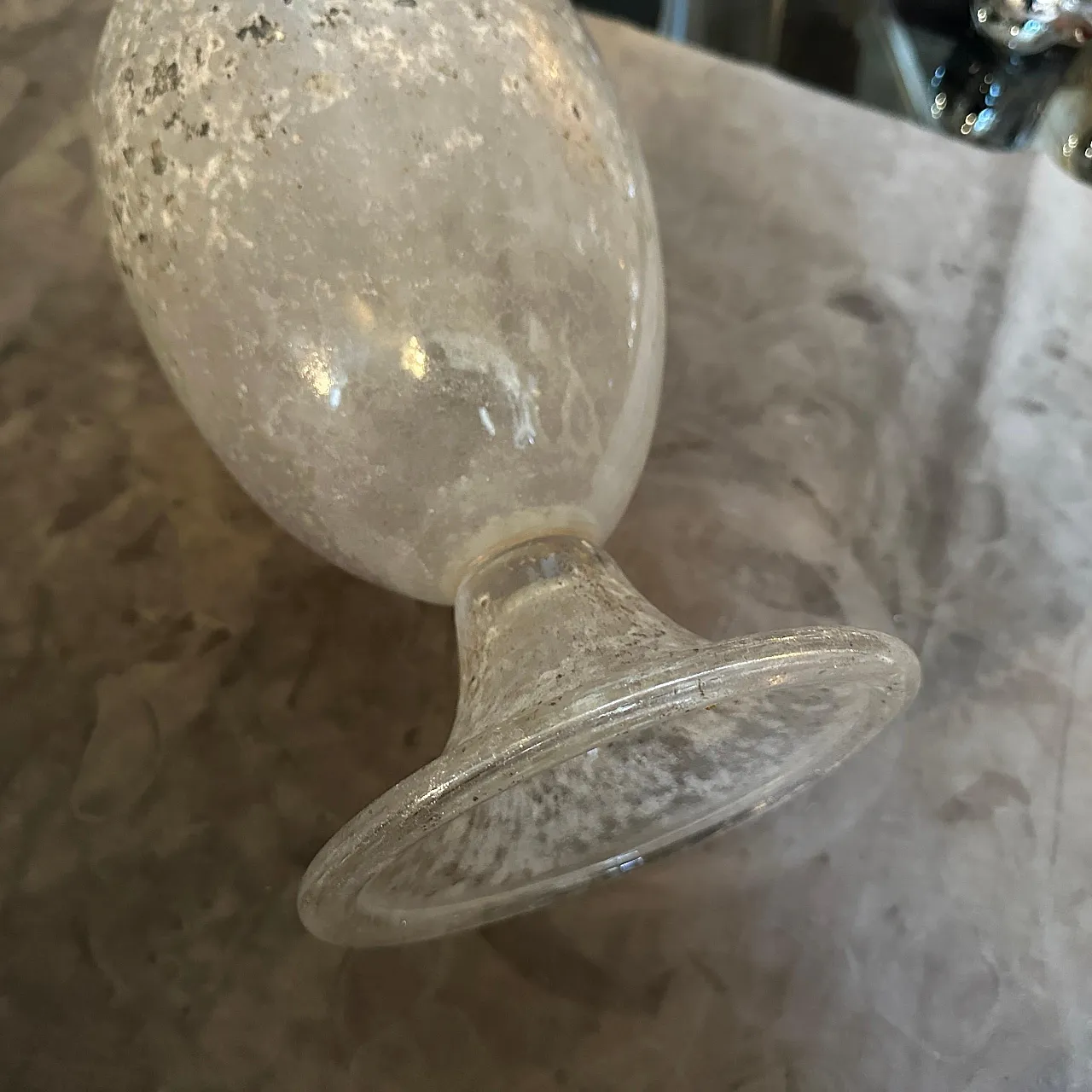 Tall amphora-shaped Murano glass vase by Seguso, 1970s 12