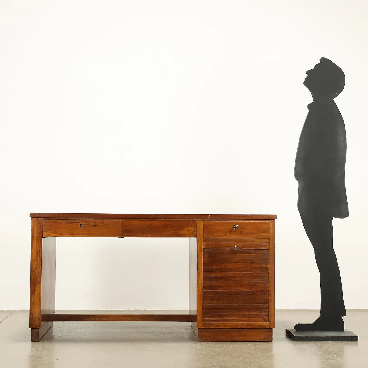 Scrivania con serranda, anni '50 2