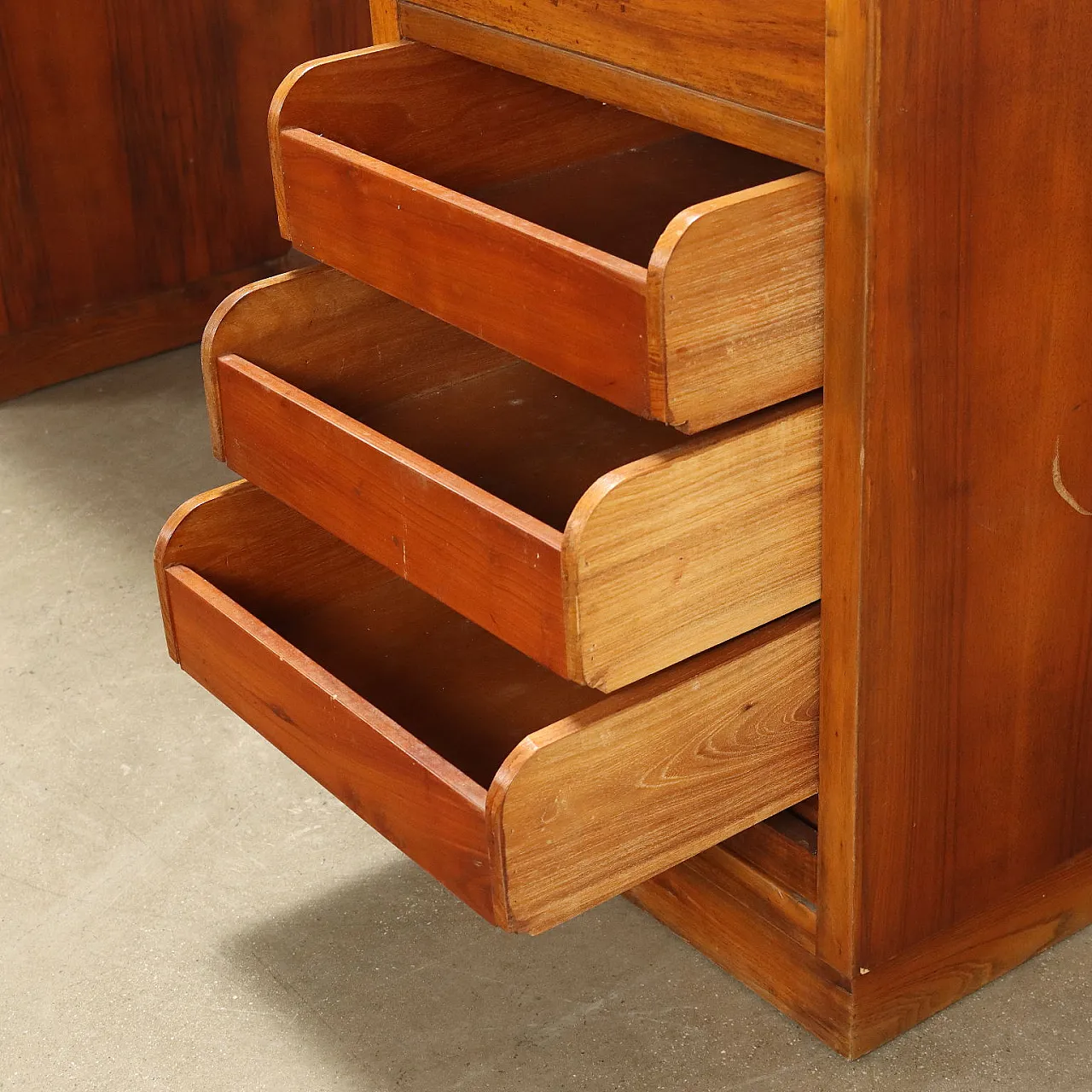 Scrivania con serranda, anni '50 4