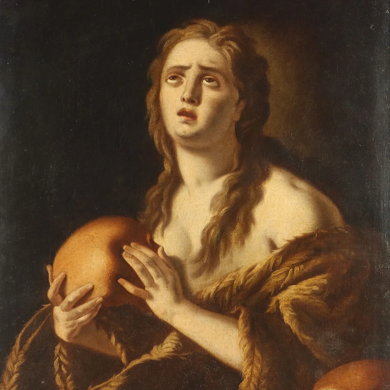 Penitent Magdalene, oil on canvas, 18th century 3