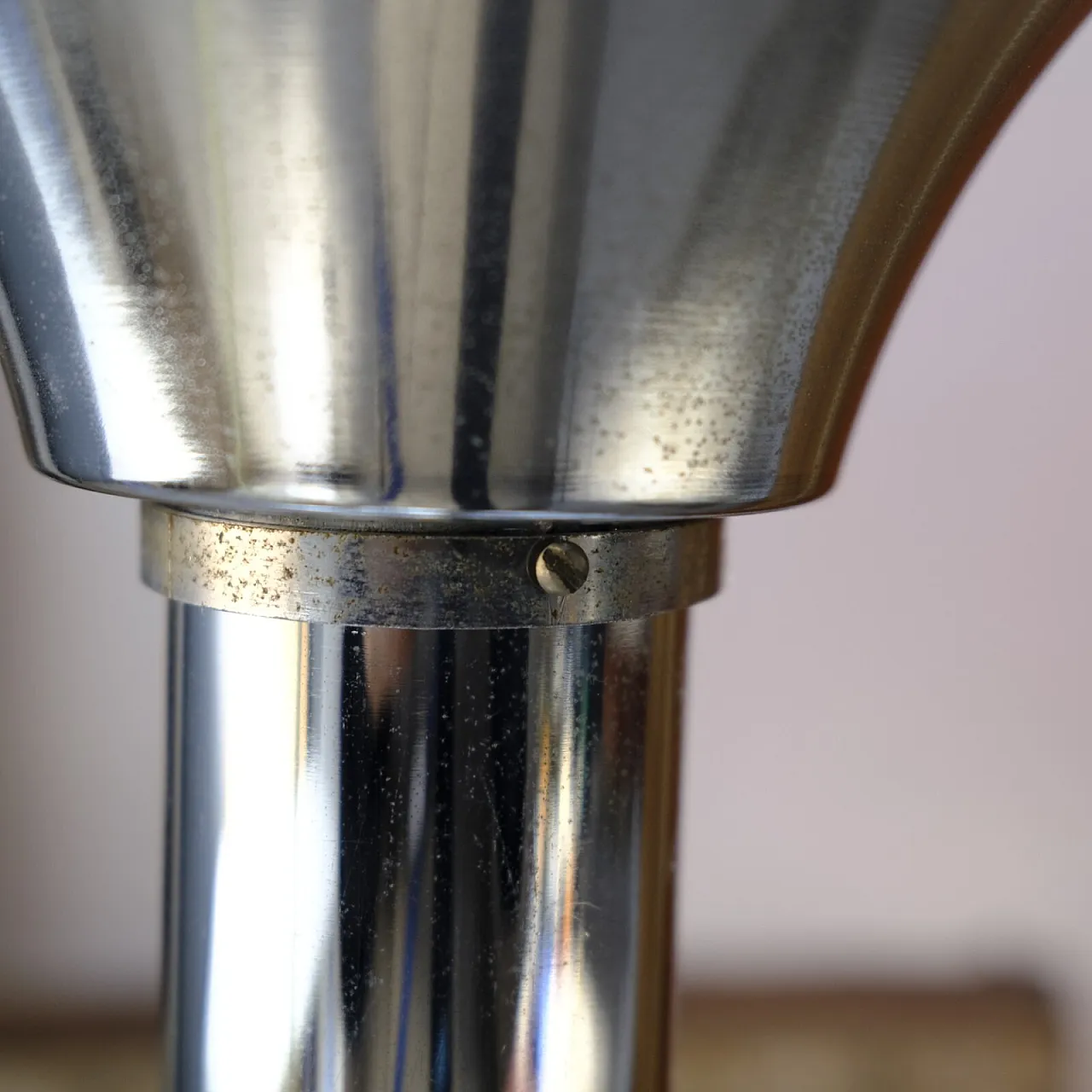 Lampadario da soffitto in metallo cromato e vetro di Murano, anni '70 22