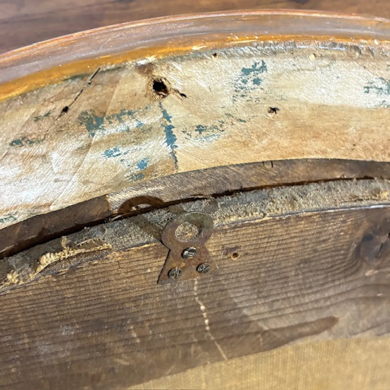 Oil painting on oval canvas Jesus and Cyreneo, 18th century 14