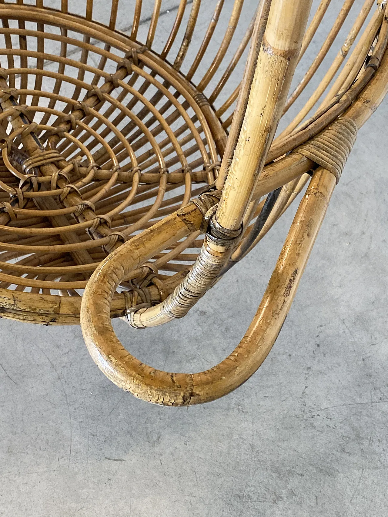 Armchair suspended in bamboo 70s 4