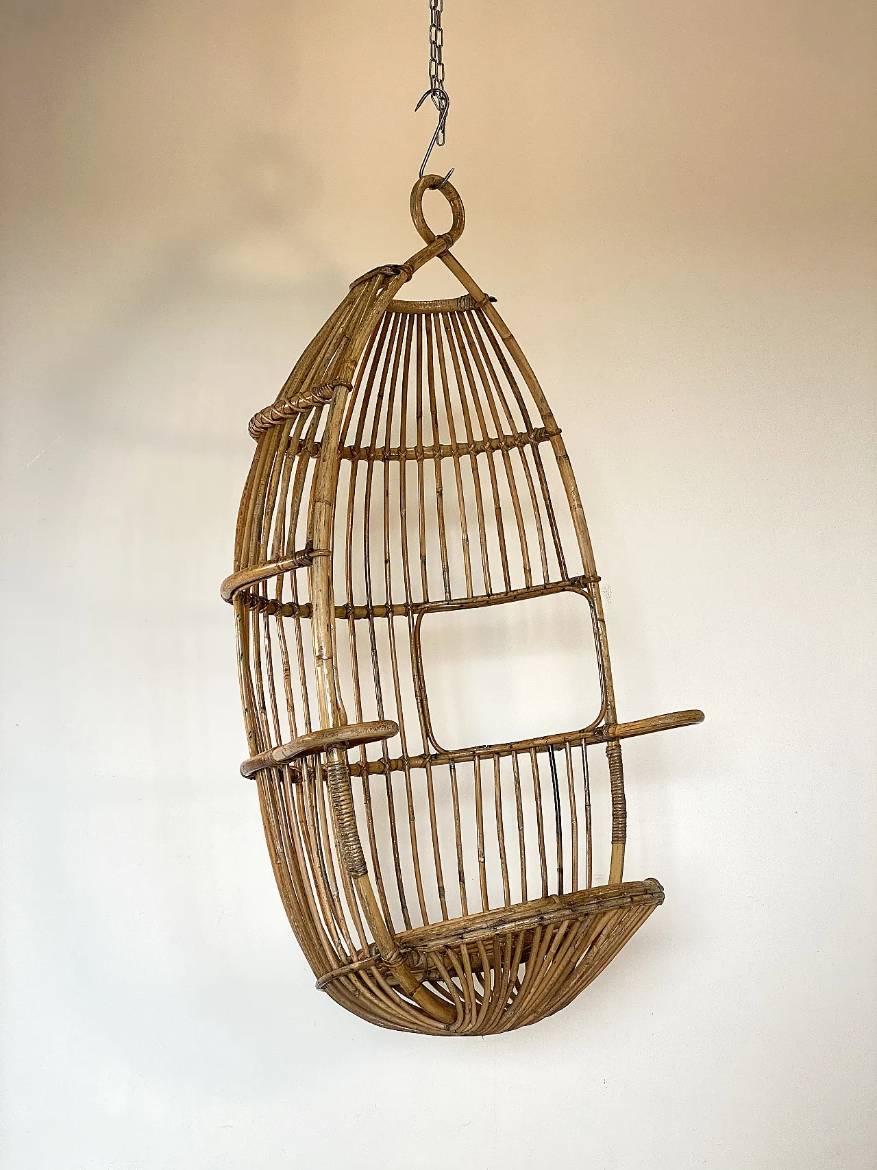 Armchair suspended in bamboo 70s 6