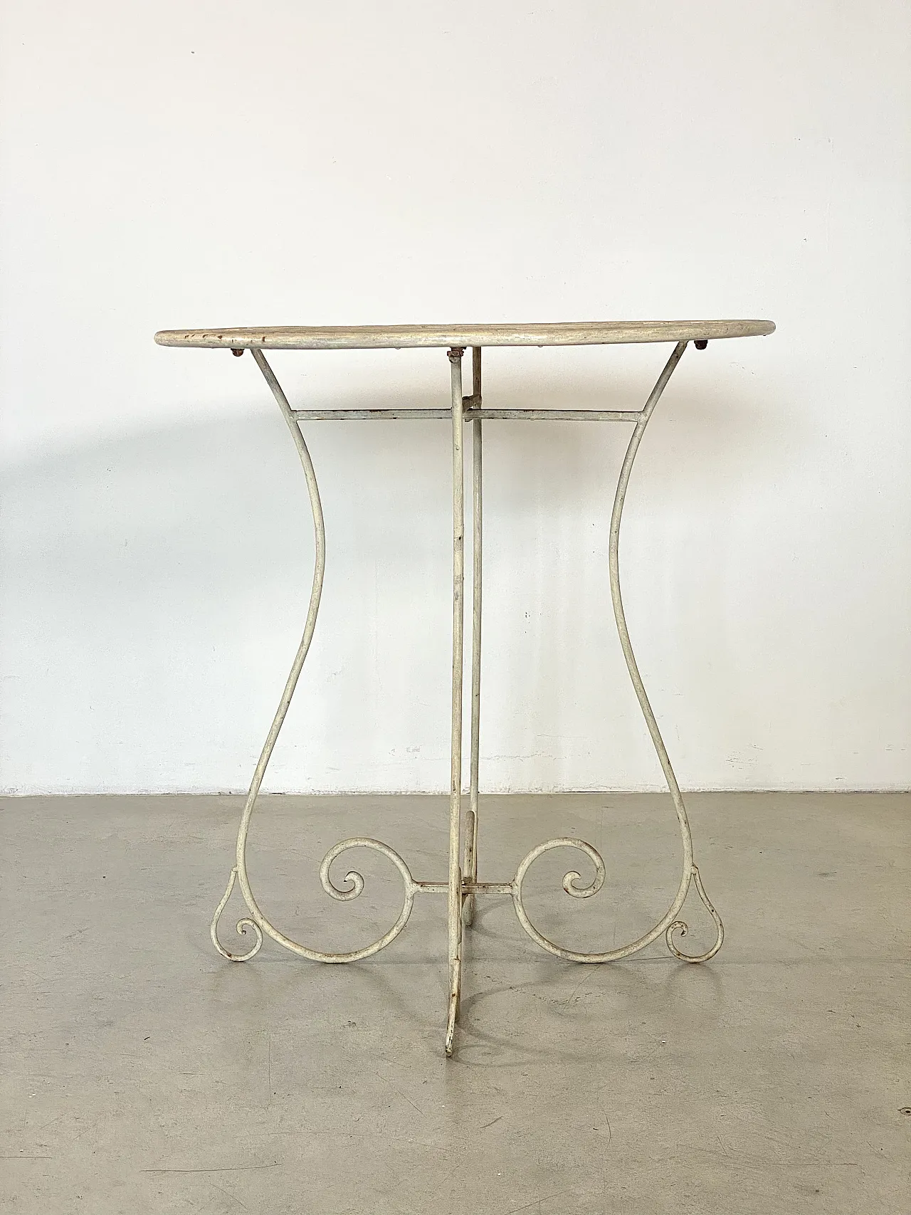 Set da giardino con 4 sedie pieghevoli e un tavolino anni '70 5