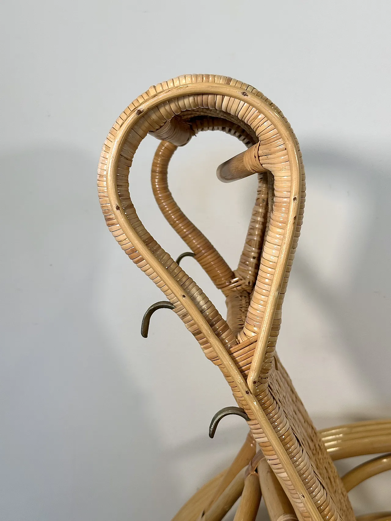 Coppia di chaises longue in bambù anni '80 19