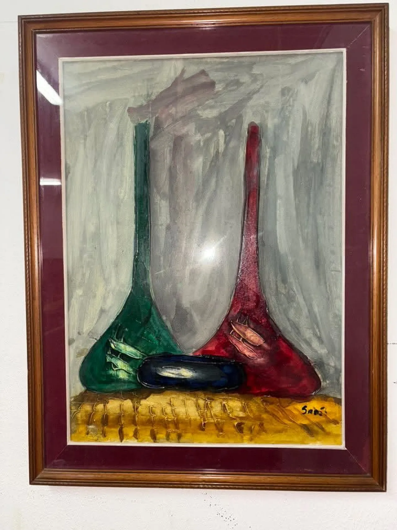 Quadro dipinto a mano, anni '90 2