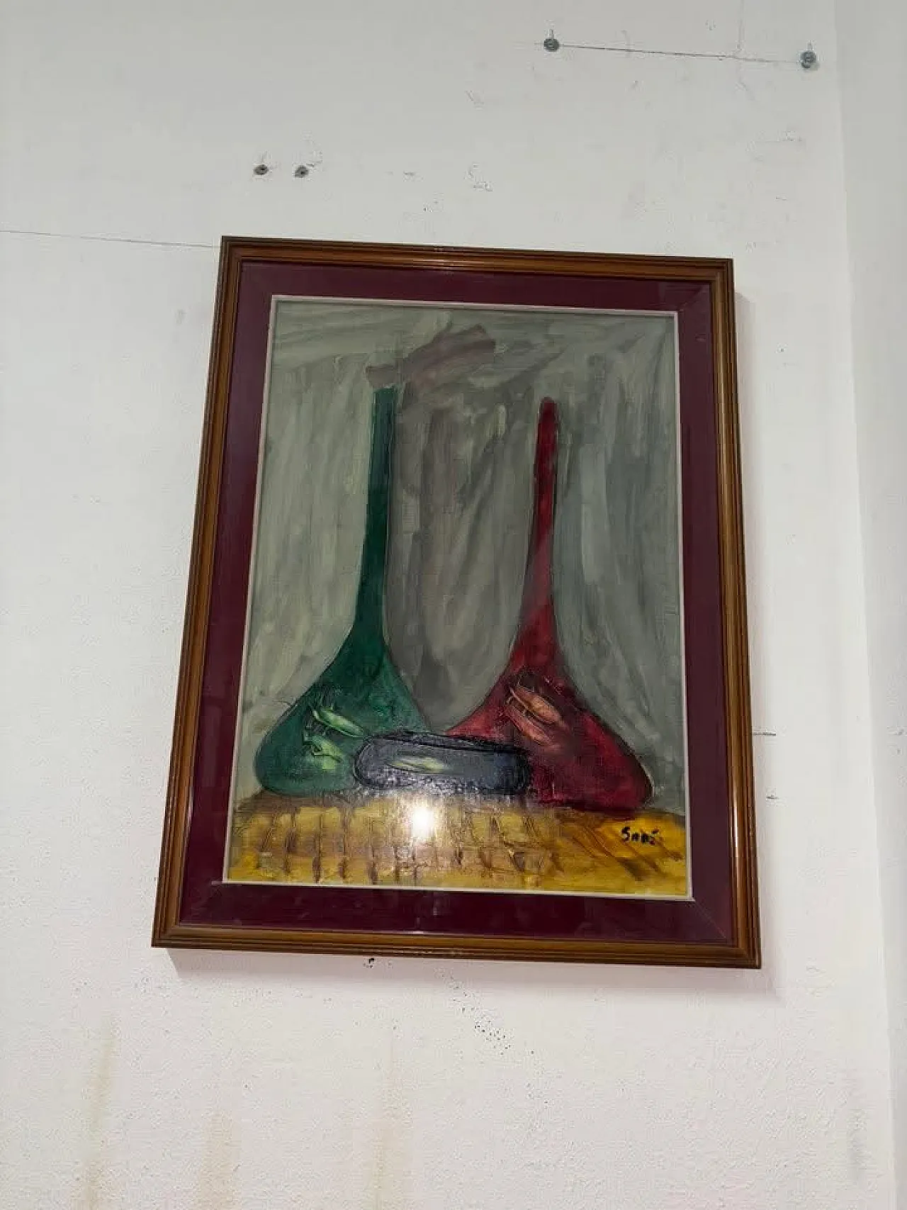 Quadro dipinto a mano, anni '90 3