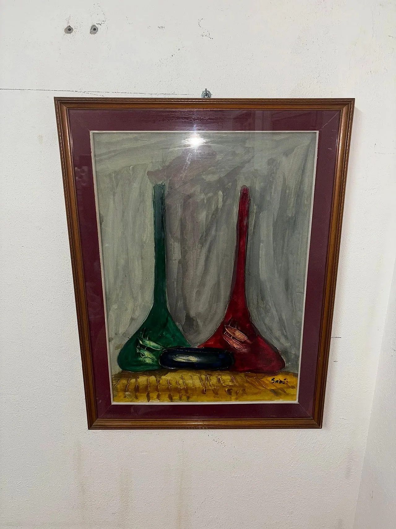 Quadro dipinto a mano, anni '90 4