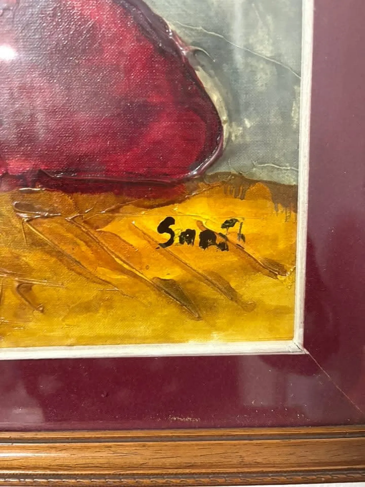 Quadro dipinto a mano, anni '90 8