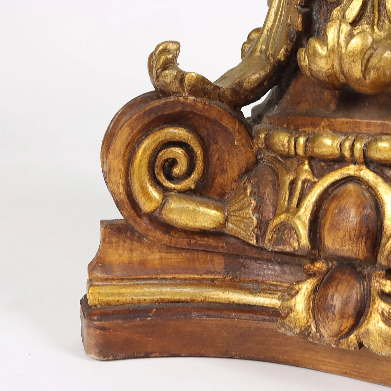 Tavolo in legno e vetro, primo '900 5