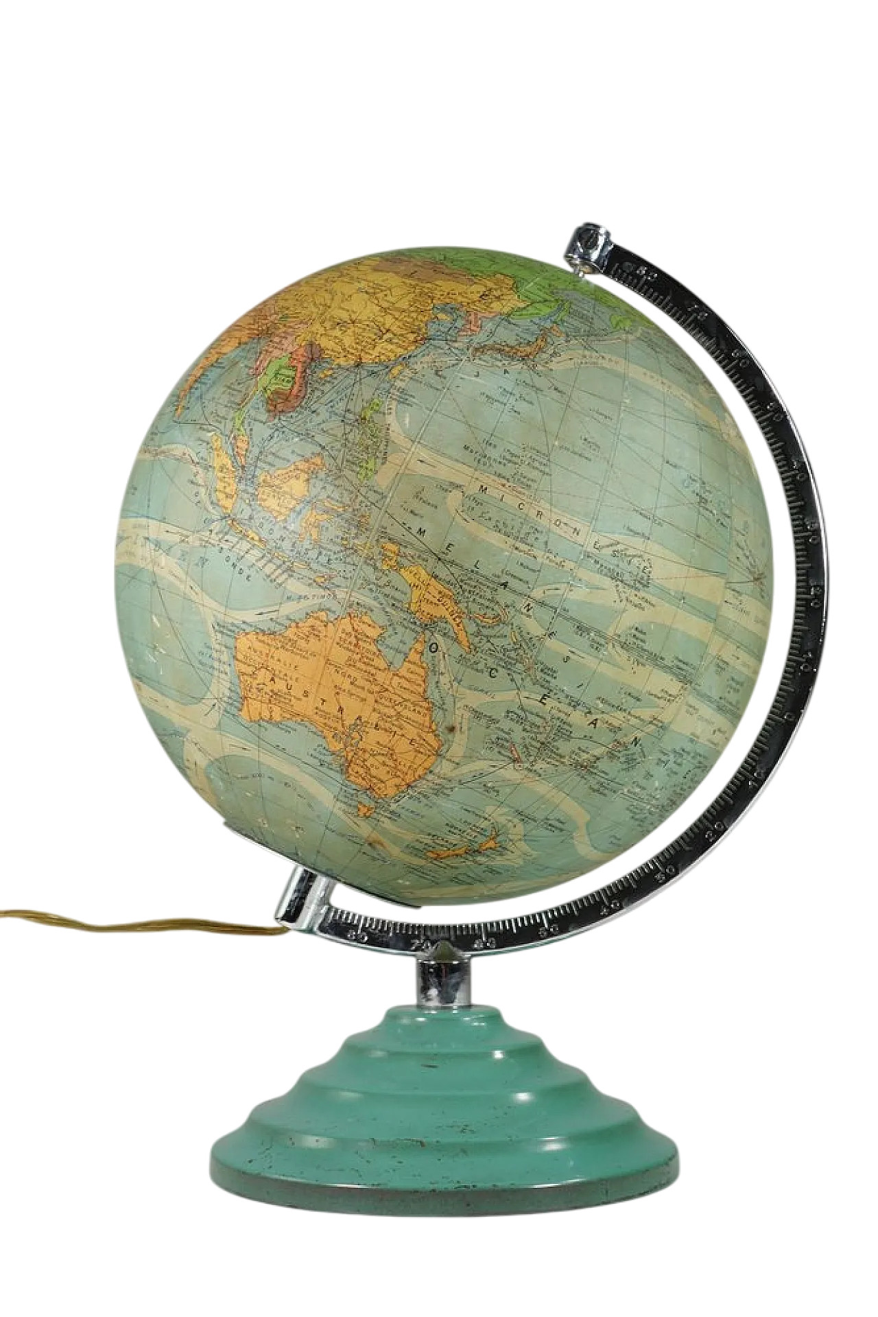 French Light Globe by Perrina in multicolored glass, 1950 13