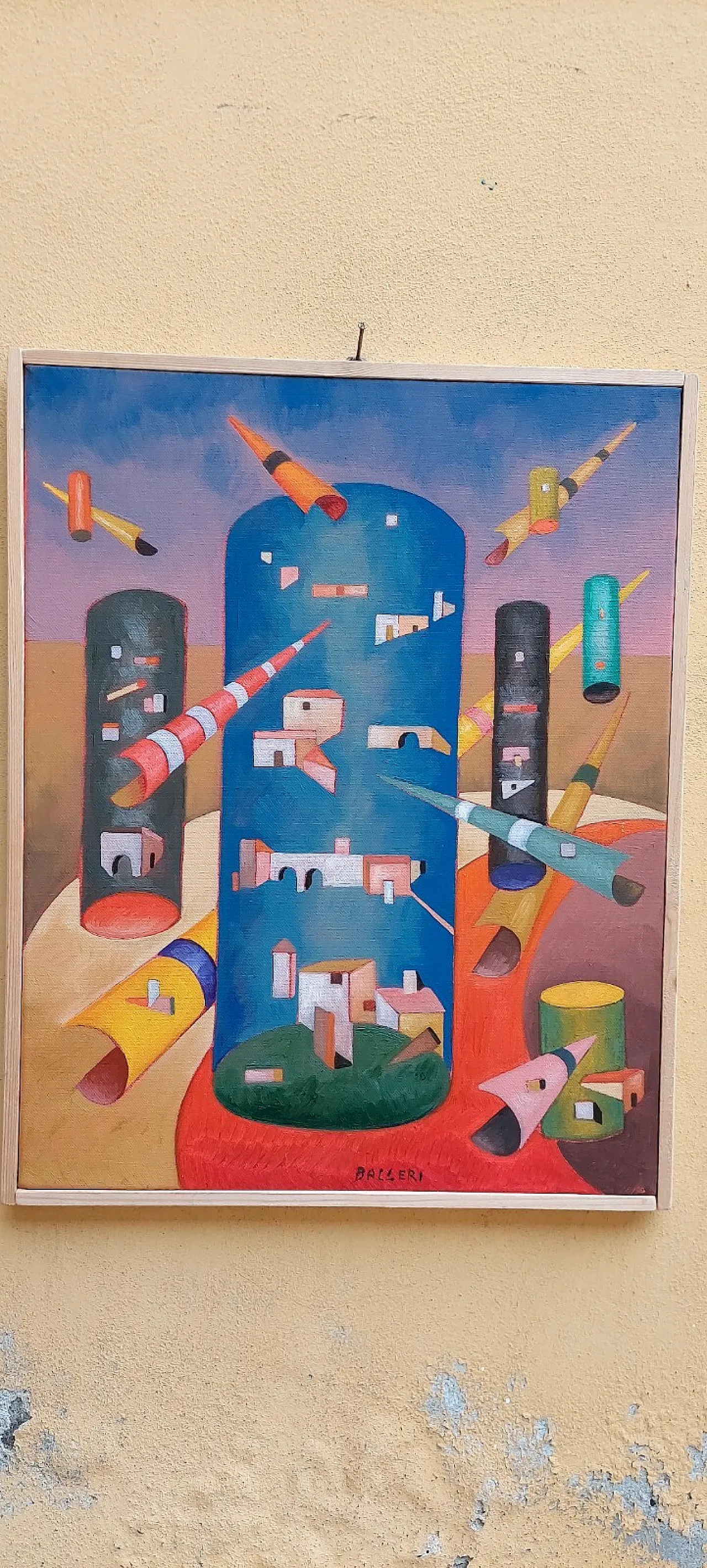 The High Houses by Franco Balleri, oil on canvas, 2000s 3