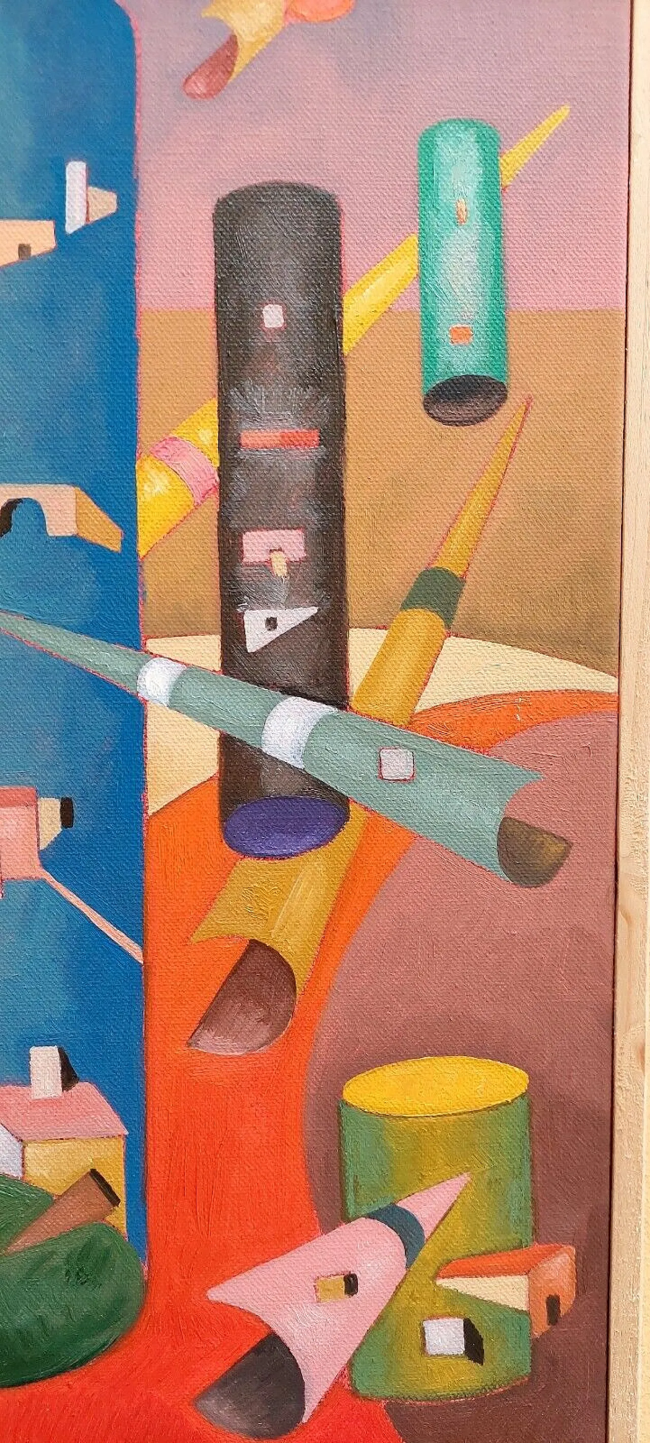 The High Houses by Franco Balleri, oil on canvas, 2000s 5