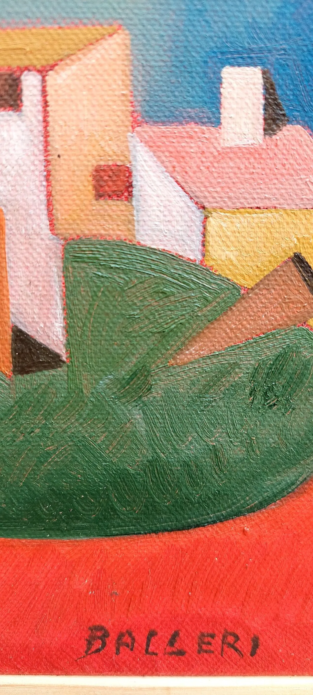 The High Houses by Franco Balleri, oil on canvas, 2000s 6