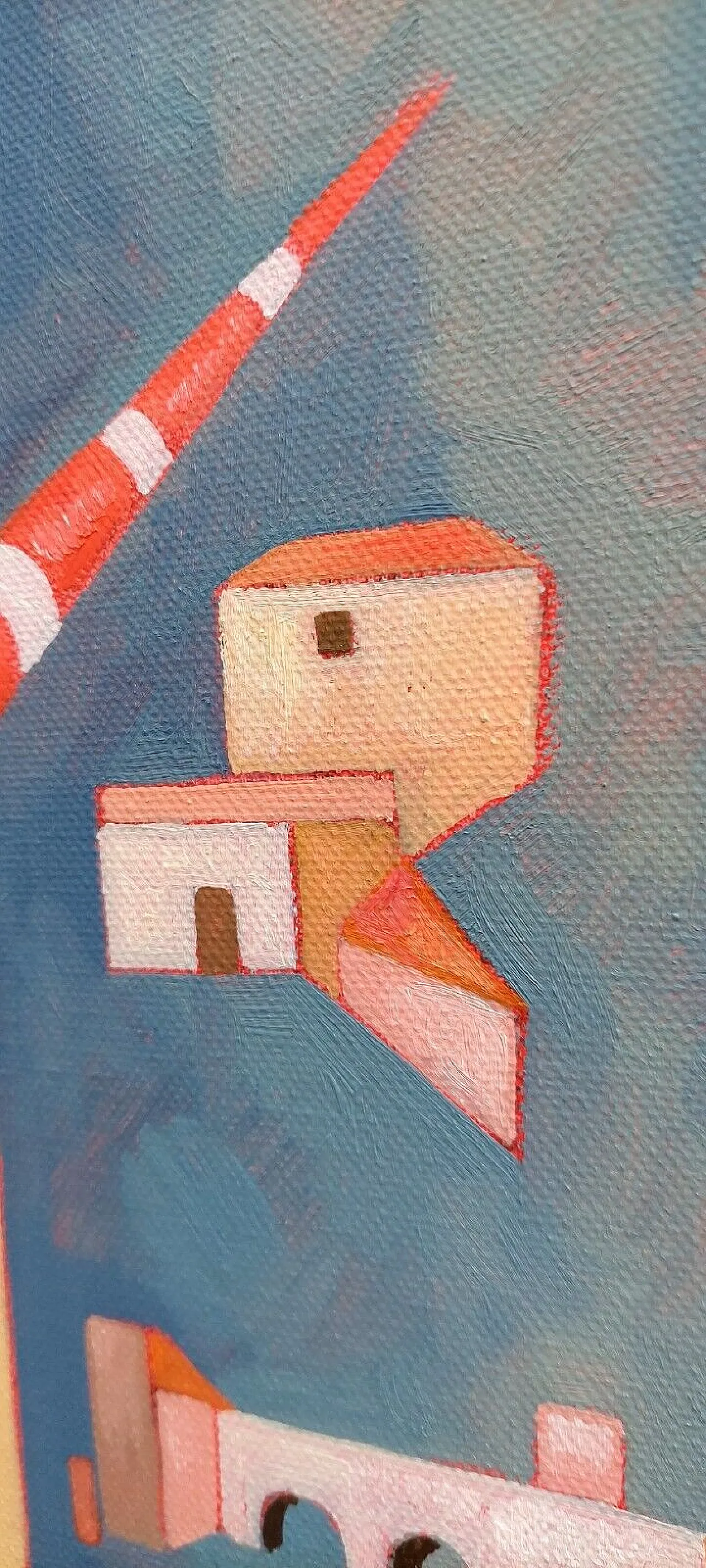 The High Houses by Franco Balleri, oil on canvas, 2000s 8