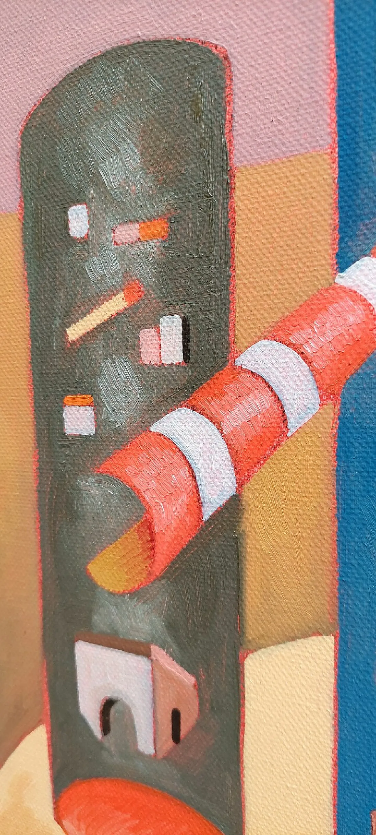 The High Houses by Franco Balleri, oil on canvas, 2000s 9