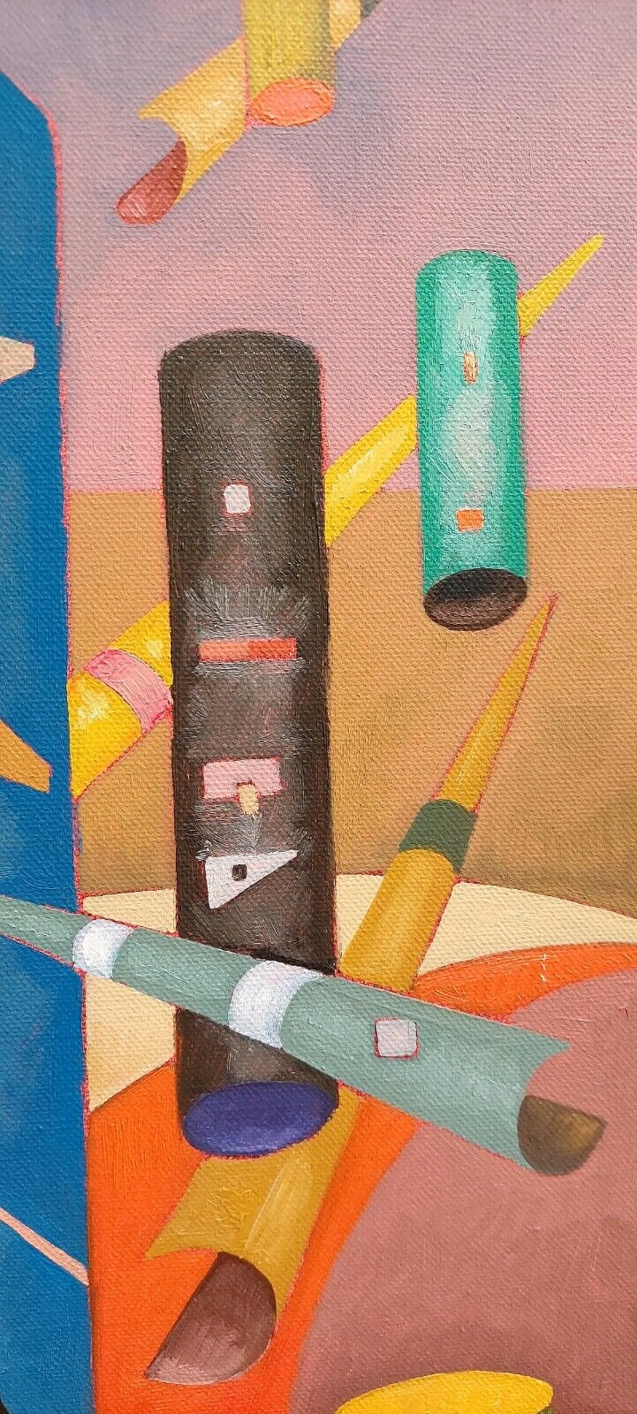 The High Houses by Franco Balleri, oil on canvas, 2000s 10