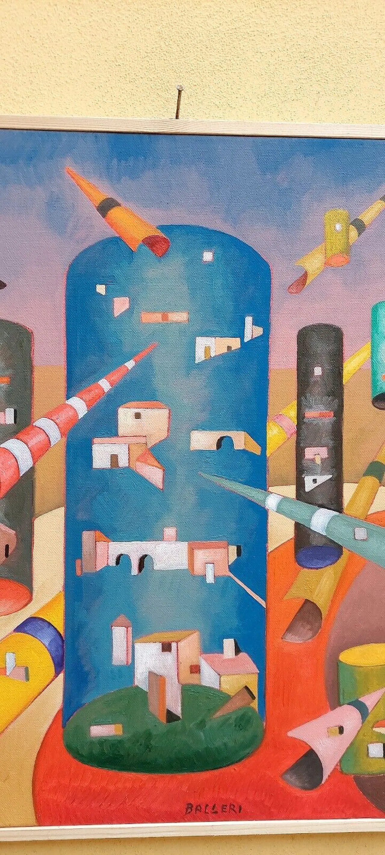 The High Houses by Franco Balleri, oil on canvas, 2000s 11