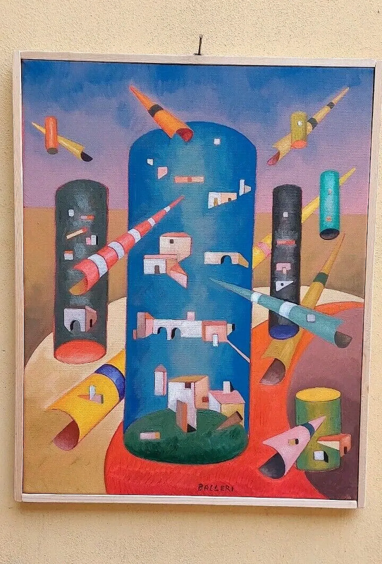 The High Houses by Franco Balleri, oil on canvas, 2000s 13