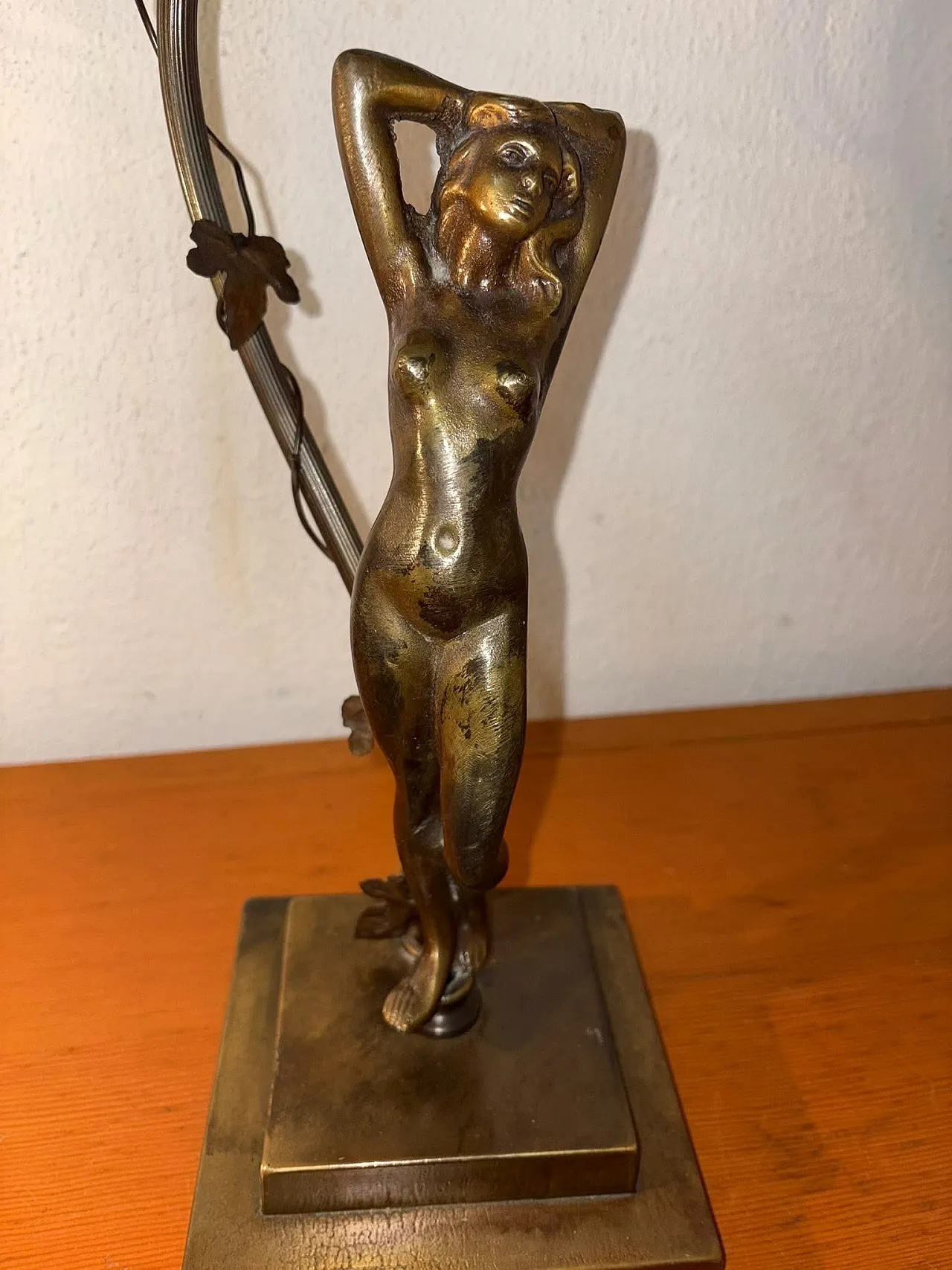 Lampada in bronzo, anni '30 8