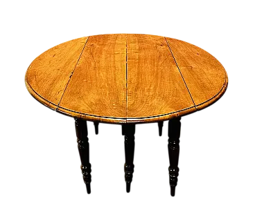 Slatted Table in walnut, late 19th century