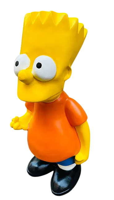 Bart Simpson Sculpture in Resin, 2000s