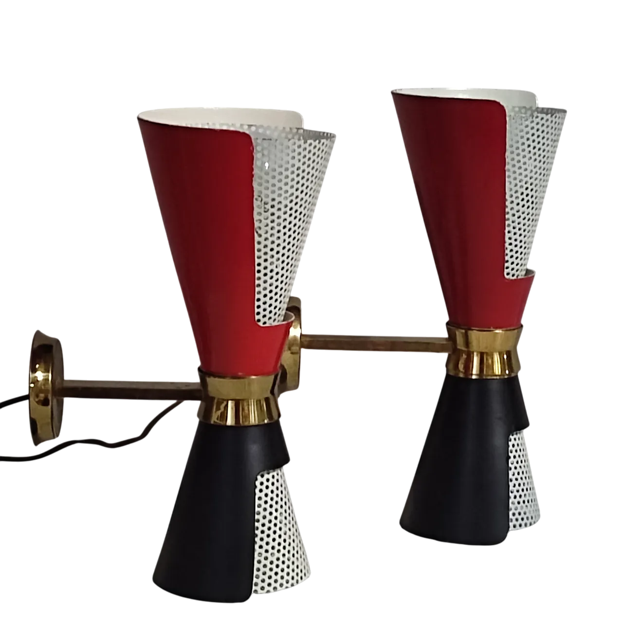 Pair of wall lamps by Angelo Lelli, 1954 15