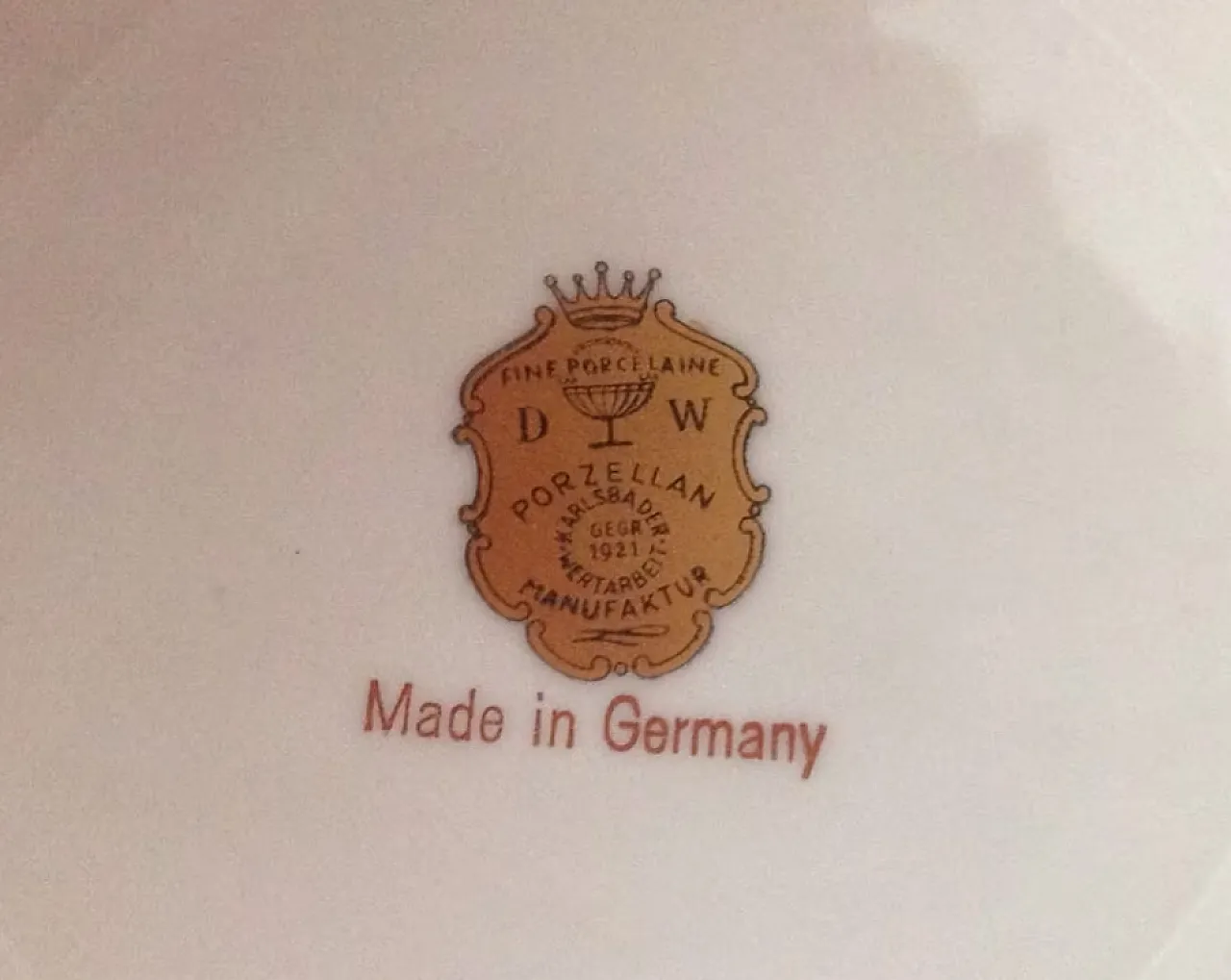 Coppia di piatti Fine Karlsbader Wertarbeit, anni '20 4