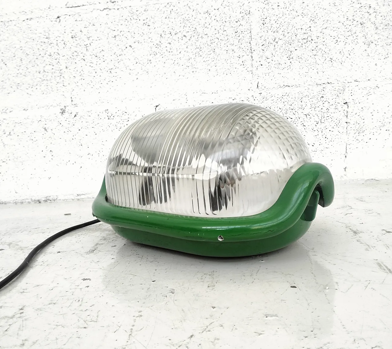 Green Floor Table Lamp “Noce” by A.Castiglioni for Flos, 70s 3