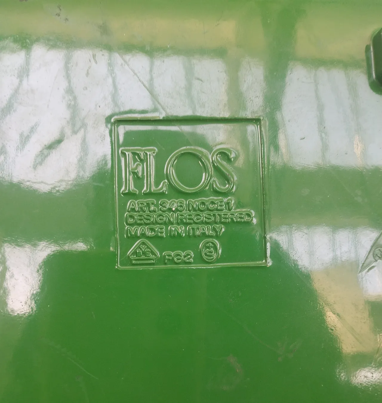 Green Floor Table Lamp “Noce” by A.Castiglioni for Flos, 70s 8