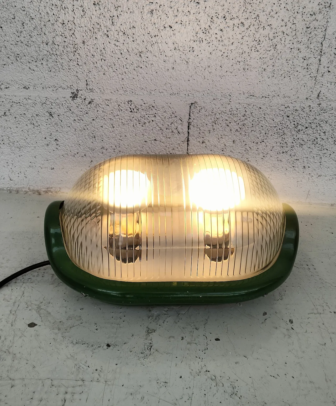 Green Floor Table Lamp “Noce” by A.Castiglioni for Flos, 70s 9