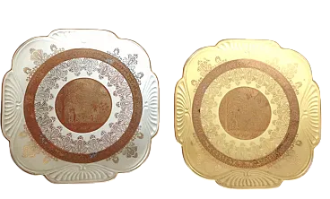 Coppia di piatti Fine Karlsbader Wertarbeit, anni '20