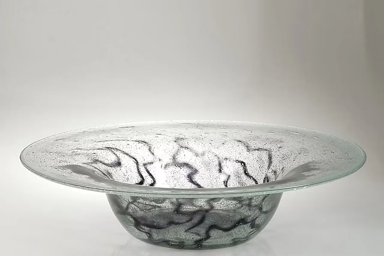 Centrotavola in vetro soffiato Ikora, fine '900 1